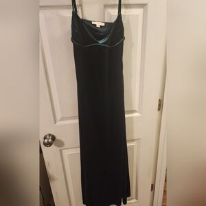 THIRTY THIRTY GREEN VELVET DRESS